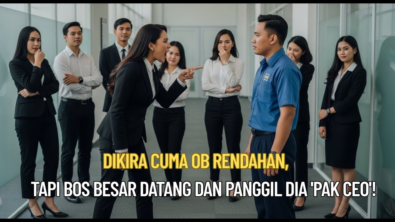 DIKIRA CUMA OB RENDAHAN, TAPI BOS BESAR DATANG DAN PANGGIL DIA 'PAK CEO'!