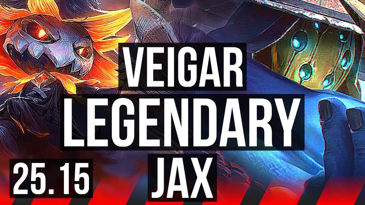 VEIGAR vs JAX (TOP) | 6k comeback, Legendary | EUW Diamond | 25.15
