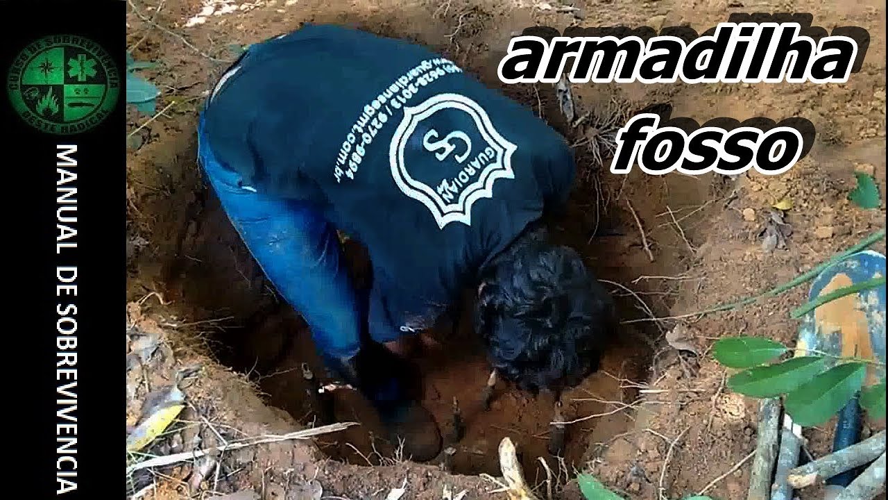 armadilha vietnamita e indígena   - Fosso. |  manual de sobrevivência