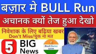 निवेशक के लिए बढ़िया खबर 😇 SHARE MARKET LATEST NEWS TODAY • TOMORROW ANALYSIS • STOCK MARKET INDIA