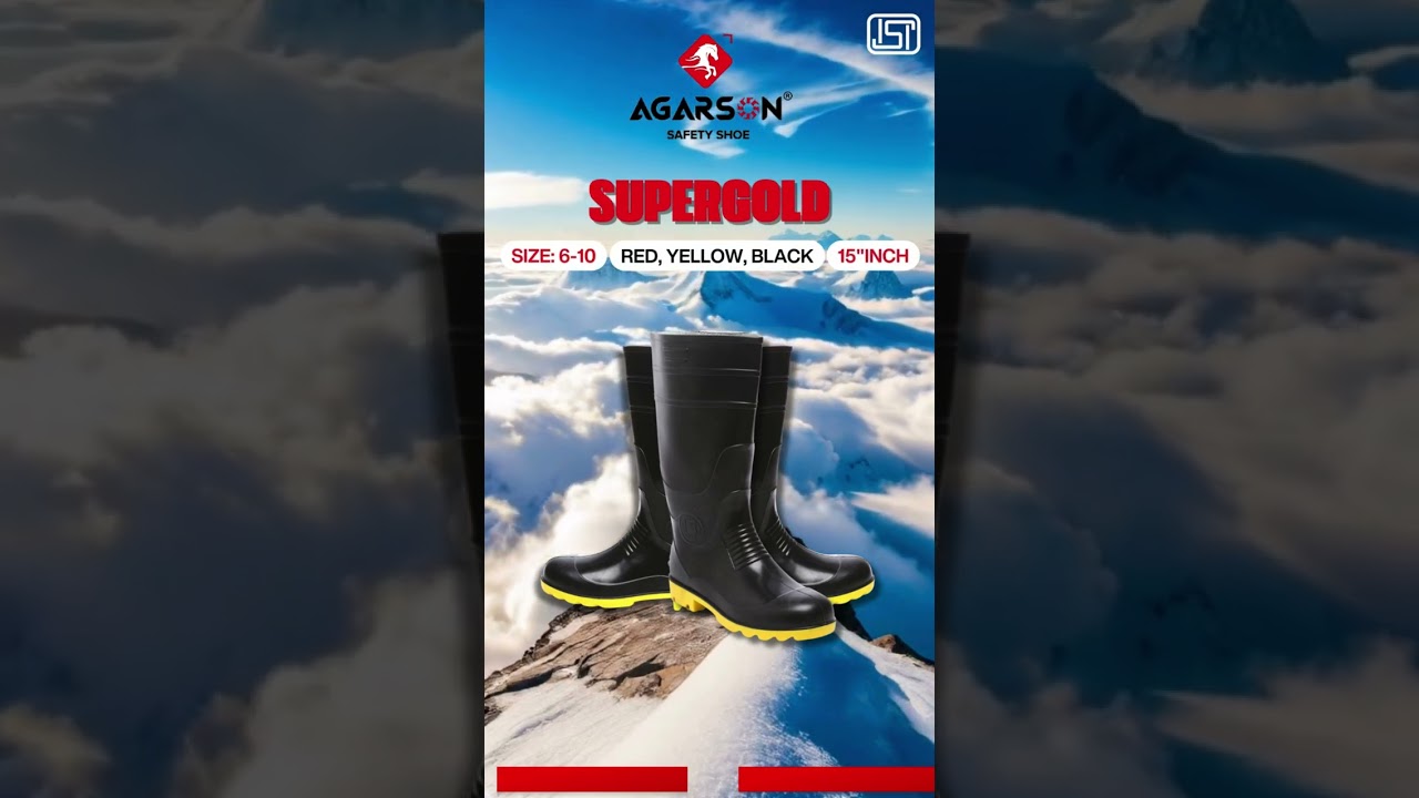 SUPERGOLD Gumboot | Agarson Safety Shoe | Safety Gumboot Manufacturer  
