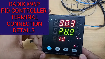 Radix X96P PID CONTROLLER TERMINAL CONNECTION DETAILS