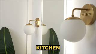 Metal Glass Modern Contemporary LED Vanity I JONATHAN Y