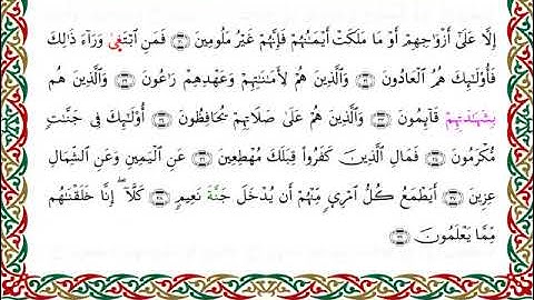 سورة المعارج  برواية الدوري عن الكسائي ـ  الشيخ عبدالرشيد صوفي