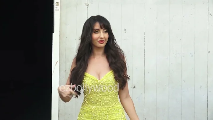 NORA FATEHI & MANISH PAUL SPOTTED AT JHALAK DIKHLAJA SET IN FILMCITY