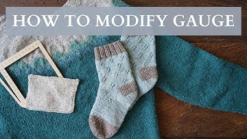 How to modify a knitting pattern for a different yarn weight