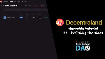 How to publish a decentraland wearable collection / Decentraland Wearable Tutorial #9