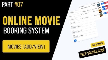 07   Add View Movie in Admin Panel   Online Movie BokBooking System in PHP MYSQL ｜