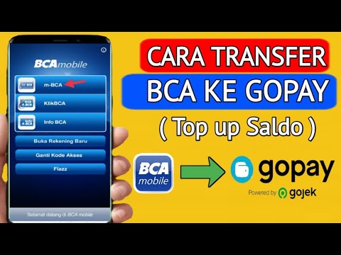 Cara Transfer  BCA ke GoPay | Top up Gopay Lewat M-Banking BCA
