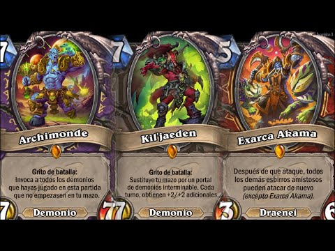Frases cartas La Gran Oscuridad en HearthStone - Castellano