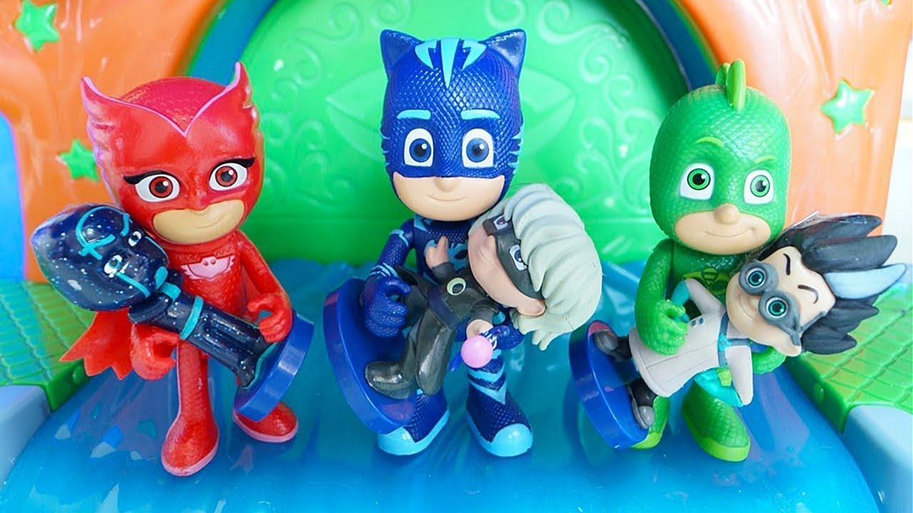 Pj Masks The Bad Guys Turn Good Story With Toys Youtube 