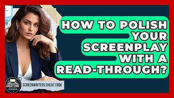 How To Polish Your Screenplay With A Read-Through? - Screenwriter