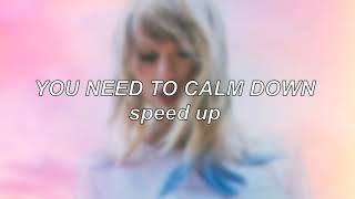 Taylor Swift - You Need To Calm Down | Speed Up Resimi