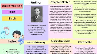 Chapter Birth | Project of English | Class 11 Cbse