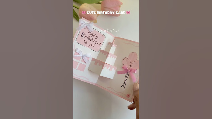 DIY Cute birthday card 🤍🩷 #shorts #birthday #diy #craft