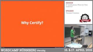 Thorsten Frommen: IT Certifications: What Are They Good For