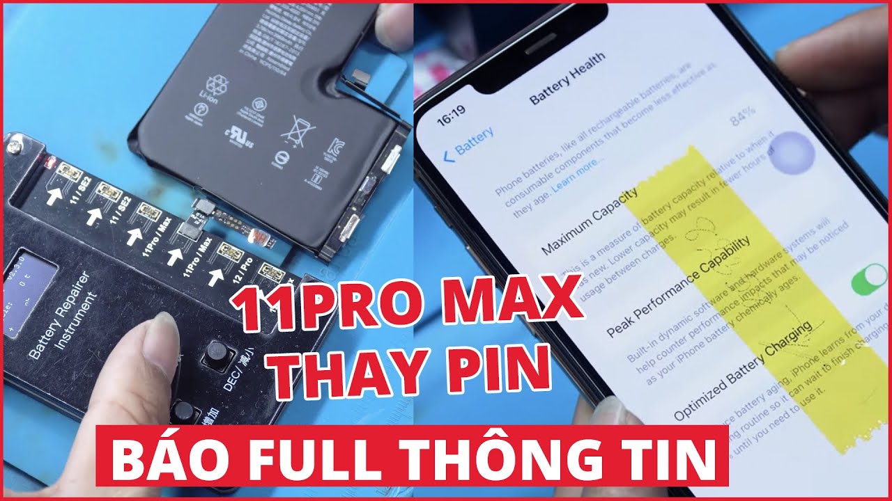thay pin iphone chính hãng New 2022 iPHONE 11 PRO MAX THAY PIN BÁO FULL THÔNG TIN - Quá Chất Luôn