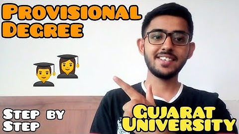 🇮🇳Provisional Degree Certificate from Gujarat University Online ?