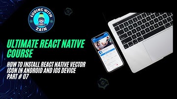 How to Install React Native Vector Icons ( Android iOS)  | React Native CLI | P7 | 2024 | Urdu Hindi