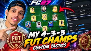 My 4-3-3 FUT Champs Custom Tactics | FC 27