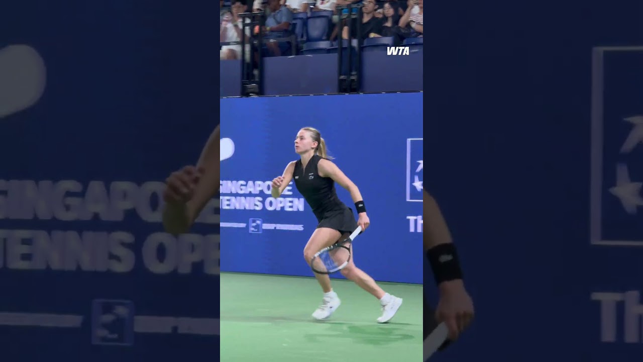 Hitting the Ground Running 😮💨Maja Chwalinska defeats Sramkova in straight sets. #WTA