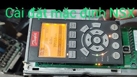 cài đặt về mặc định của nhà sản xuất biến tần danfoss, factory reset fc102