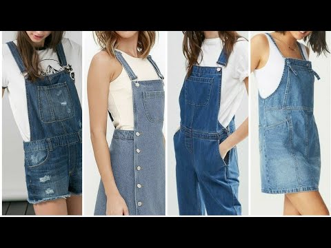 New stylish denim sundress dresses for fashionable women. Fashion with denim sundress dresses.