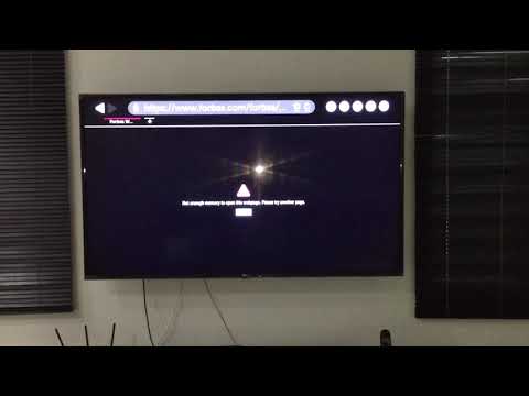 LG “smart” TV not enough memory to open a web page. - YouTube