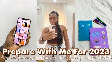 HOW I PREPARED FOR 2023| new year reset, vision board, setting goals, journaling & deep cleaning