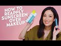 How to Reapply Sunscreen Over Makeup | Skincare with @Susan Yara