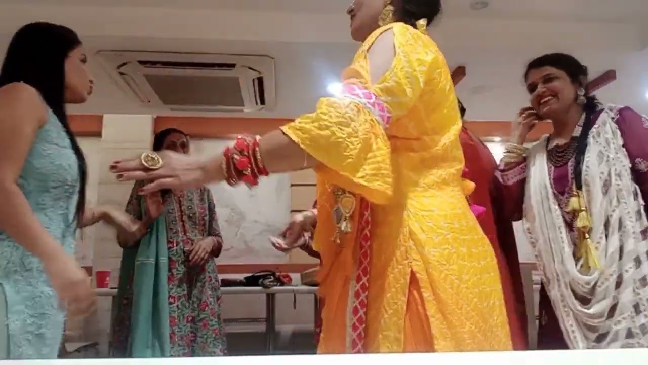 Punjabi theme kitty party || green lane society lovely ladies || dance and game || lots of fun