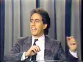 Jerry Seinfeld on The Tonight Show Starring Johnny Carson - June 1988