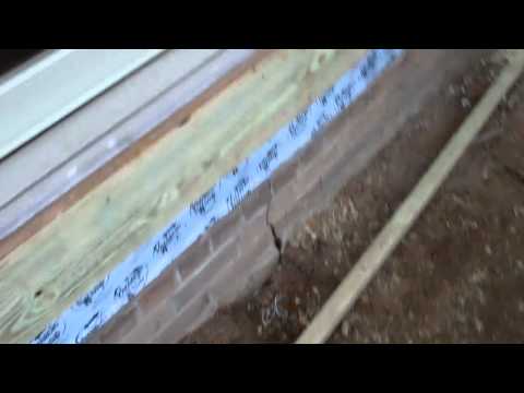 new mud sill rim joist installed