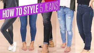 How To Style Skinny Jeans | Boyfriend, Girlfriend & High-Waisted Jeans screenshot 3