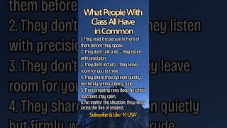What people with class all have in common #love #quotes #healing #meditation  #proverbs