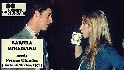 Barbra Streisand meets Prince Charles at Burbank S...