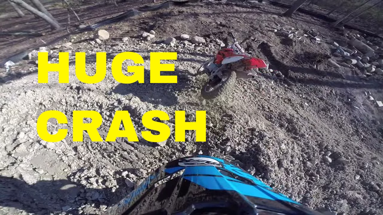 Dirt Bike Falls Off Cliff YouTube