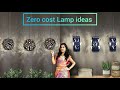 2 Quick DIYs Rose &amp; Butterfly Theme Wall hanging Lamp ideas | Diwali Decoration ideas