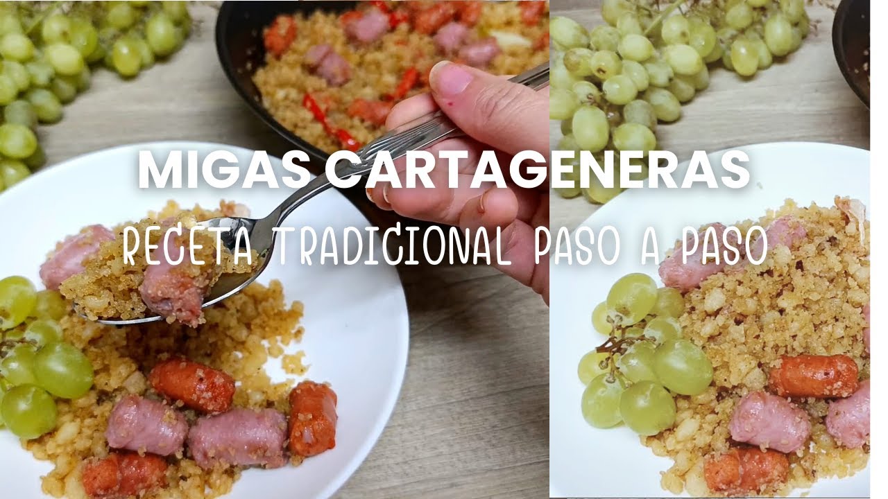 Migas cartageneras de harina   Receta tradicional paso a paso