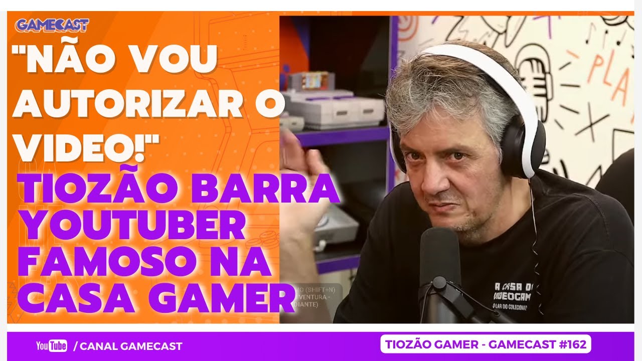 TIOZÃO GAMER FALA DO DIA QUE IA BARRAR YOUTUBER FAMOSO A NÃO USAR AS FILMAGENS EM SUA LOJA