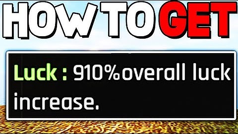 How To INCREASE LUCK in The Forge! Roblox