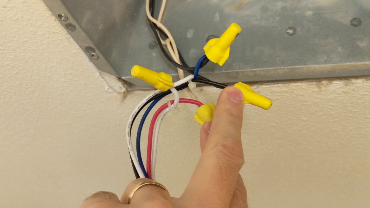 How To Wire A Bathroom Exhaust Fan With, How To Install Bathroom Fan Heater Light