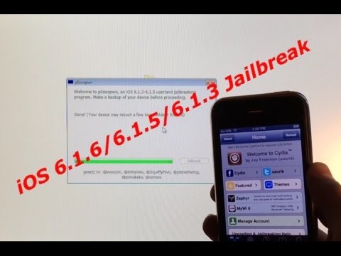 모든 iDevice 용 iOS 6.1.6, 6.1.5, 6.1.4 및 6.1.3 Untethered Jailbreak-Windows 및 Mac