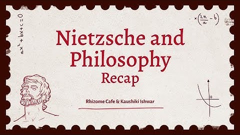 Recap Session: Nietzsche and Philosophy by Gilles Deleuze | Rhizome Cafe | 01 Dec 2024