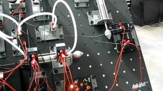 Plc Control Of A Pneumatic System - Stamping Simulation