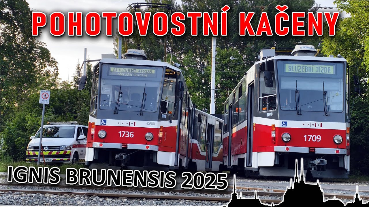 Jízda s KT8 na zálohu kvůli IGNIS BRUNENSIS 2025 🚋 Cab view tram Brno