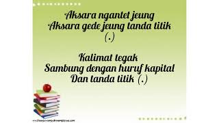 PJJ B.Sunda kelas 2 SD kalimah ngantet sareung aksara gede jeung tanda titik