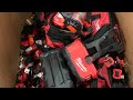 Unboxing a Pallet of Customer Returned Milwaukee Tools