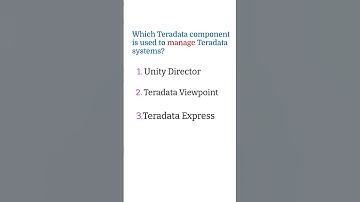 Teradata Quiz 2 | Teradata SQL Quiz | Teradata interview questions and answers