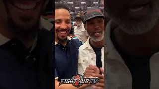 ANDRE WARD EMBRACES BERNARD HOPKINS
